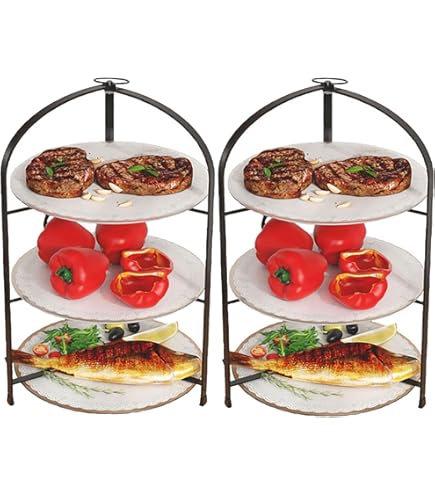 Amazon｜ケーキスタンド 折りたたみ ハイティースタンド 3段/4段 果物